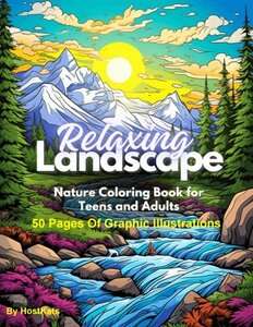 Relaxing Landscape – The Art of Relaxation: Nature Coloring Book