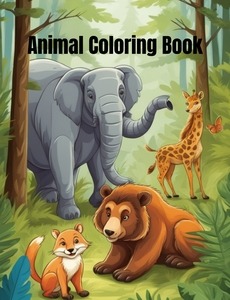 A Colorful Journey: Animals Art Coloring Book for Kids