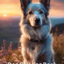 Paws and Colors, Dog coloring book for kids