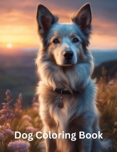 Paws and Colors, Dog coloring book for kids